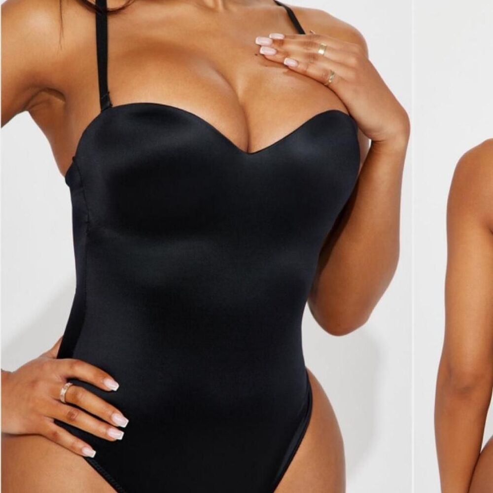 Brand new Fashion Nova black smoothing shapewear bodysuit